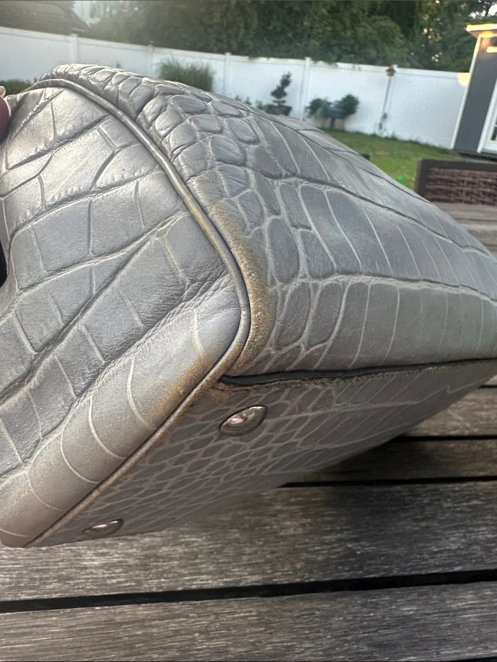 Coach croc embossed